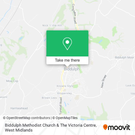 Biddulph Methodist Church & The Victoria Centre map