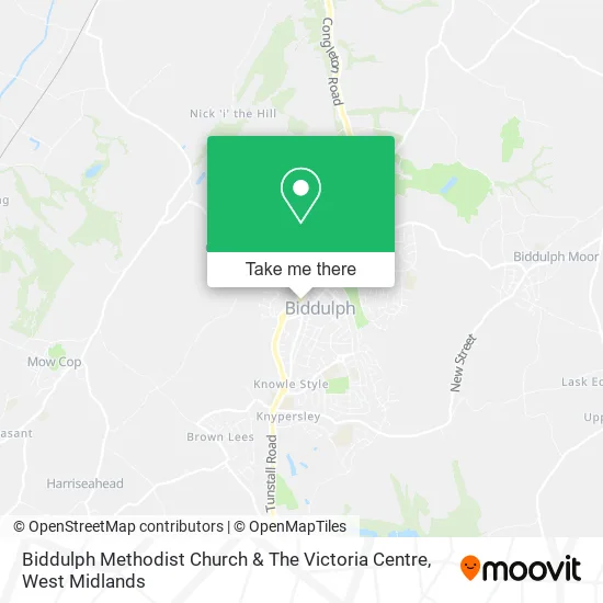 Biddulph Methodist Church & The Victoria Centre map