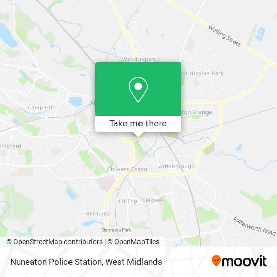 Nuneaton Police Station map
