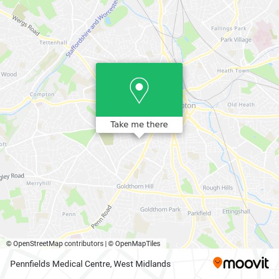 Pennfields Medical Centre map