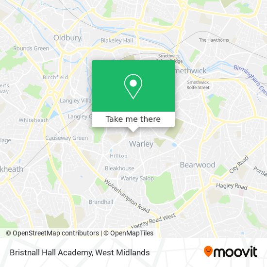 Bristnall Hall Academy map