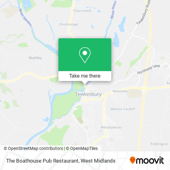 The Boathouse Pub Restaurant map