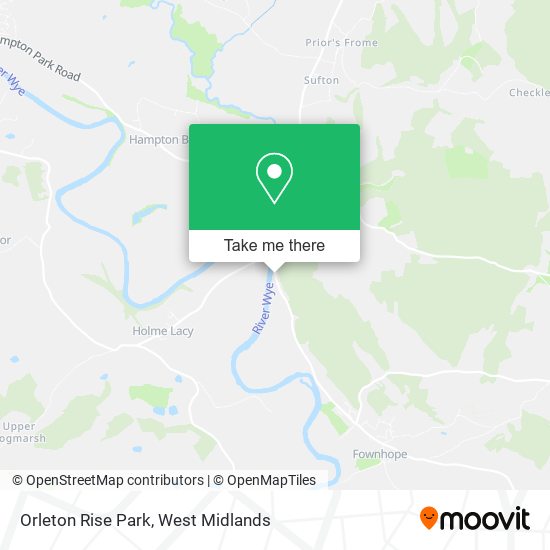 Orleton Rise Park map