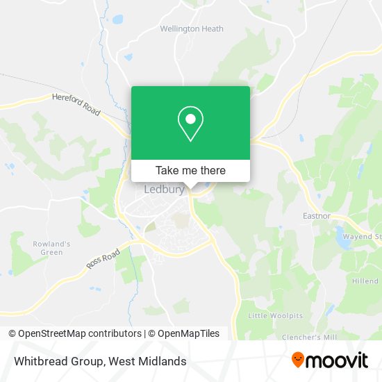 Whitbread Group map