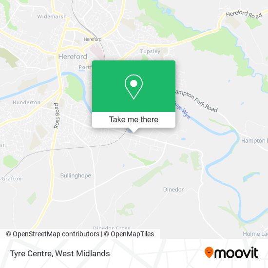 Tyre Centre map
