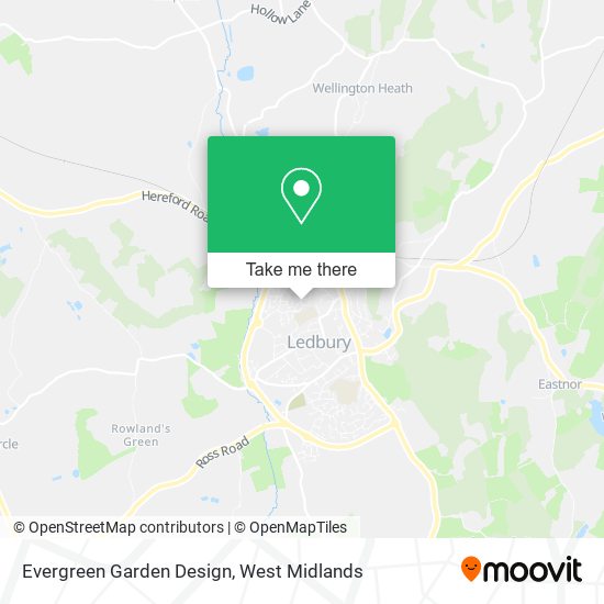 Evergreen Garden Design map