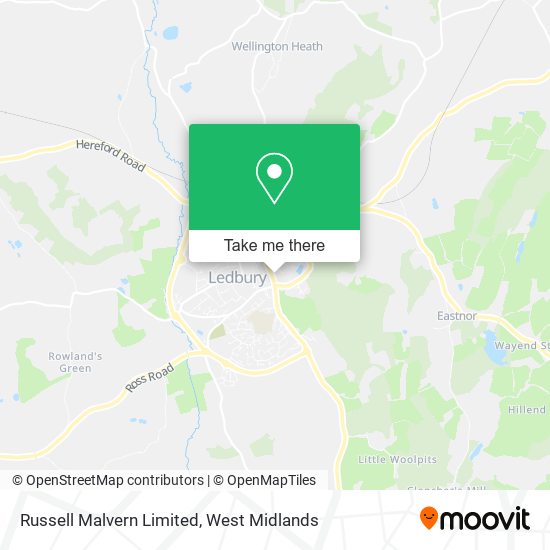 Russell Malvern Limited map