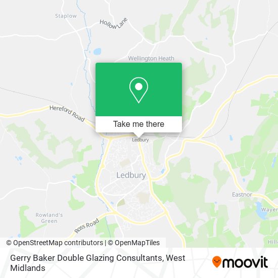 Gerry Baker Double Glazing Consultants map