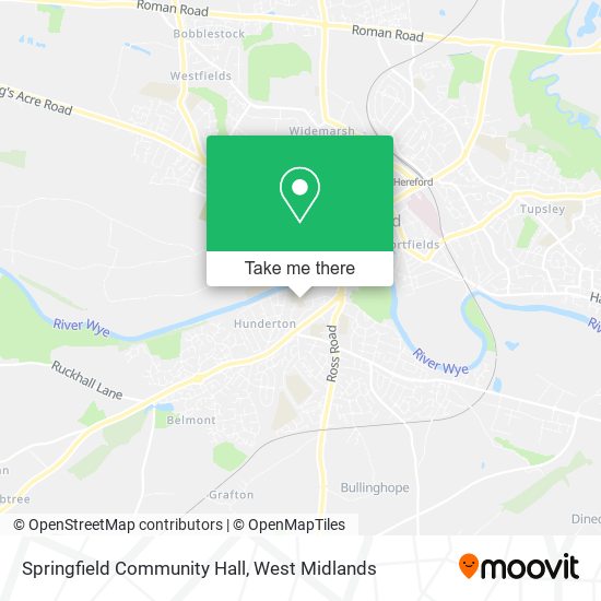 Springfield Community Hall map