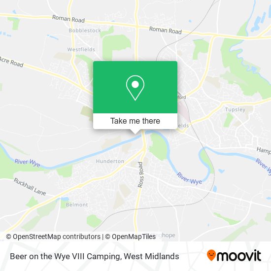 Beer on the Wye VIII Camping map