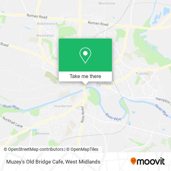 Muzey's Old Bridge Cafe map