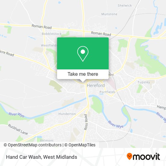 Hand Car Wash map