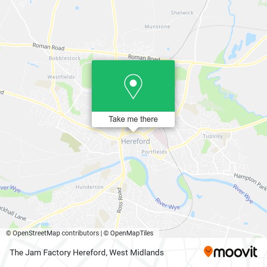 The Jam Factory Hereford map