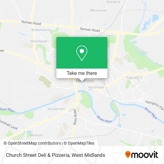Church Street Deli & Pizzeria map