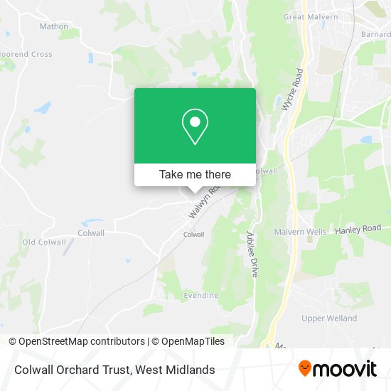 Colwall Orchard Trust map