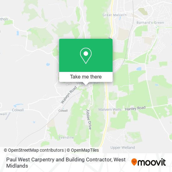 Paul West Carpentry and Building Contractor map