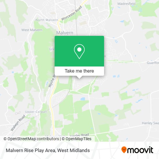 Malvern Rise Play Area map