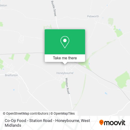 Co-Op Food - Station Road - Honeybourne map