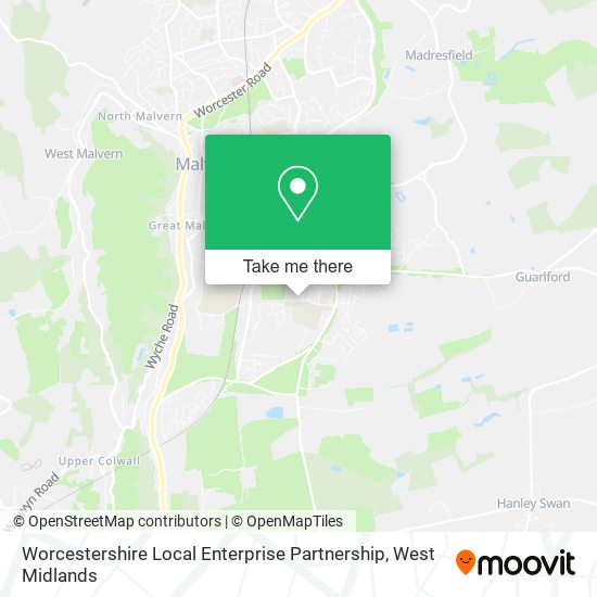 Worcestershire Local Enterprise Partnership map