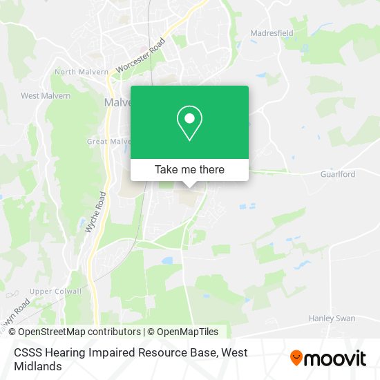 CSSS Hearing Impaired Resource Base map