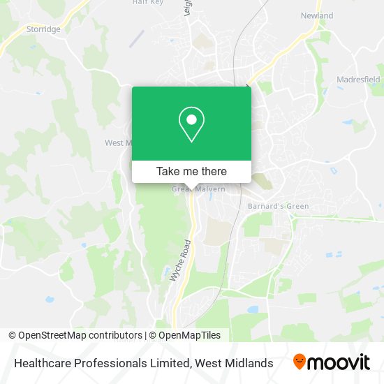 Healthcare Professionals Limited map