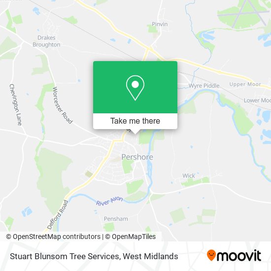 Stuart Blunsom Tree Services map