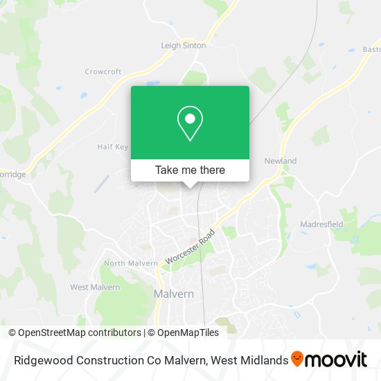 Ridgewood Construction Co Malvern map