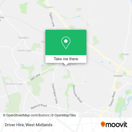 Driver Hire map