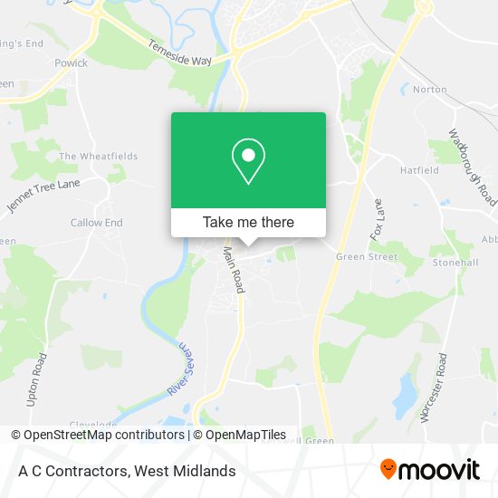 A C Contractors map