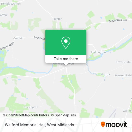 Welford Memorial Hall map