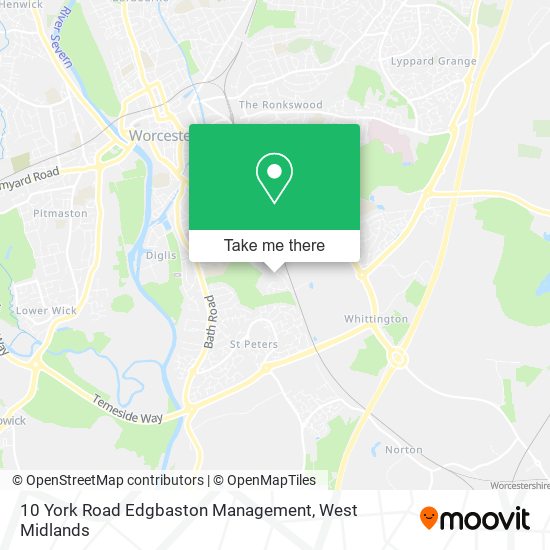 10 York Road Edgbaston Management map
