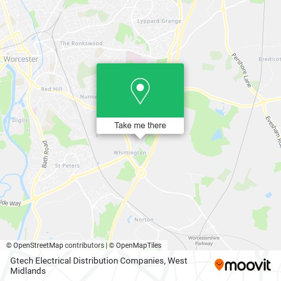 Gtech Electrical Distribution Companies map
