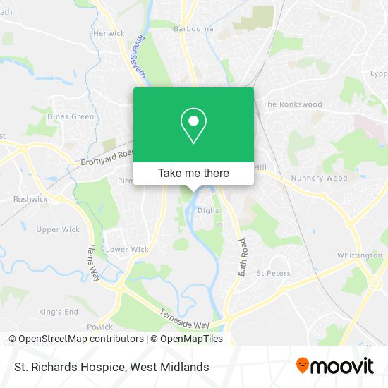 St. Richards Hospice map