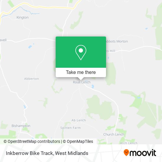Inkberrow Bike Track map