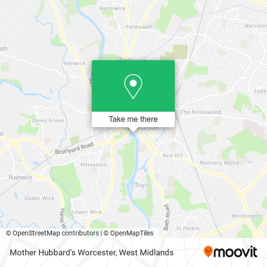 Mother Hubbard's Worcester map