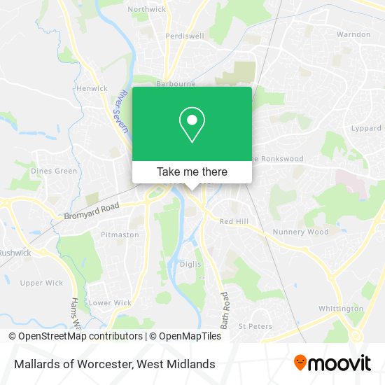 Mallards of Worcester map
