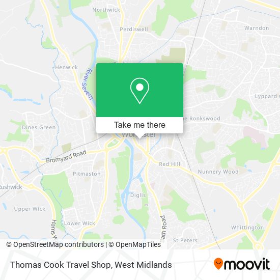 Thomas Cook Travel Shop map