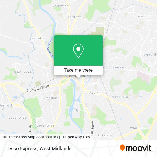 Tesco Express map