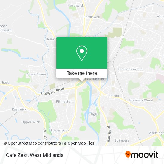 Cafe Zest map