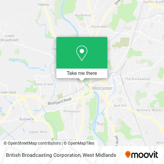 British Broadcasting Corporation map