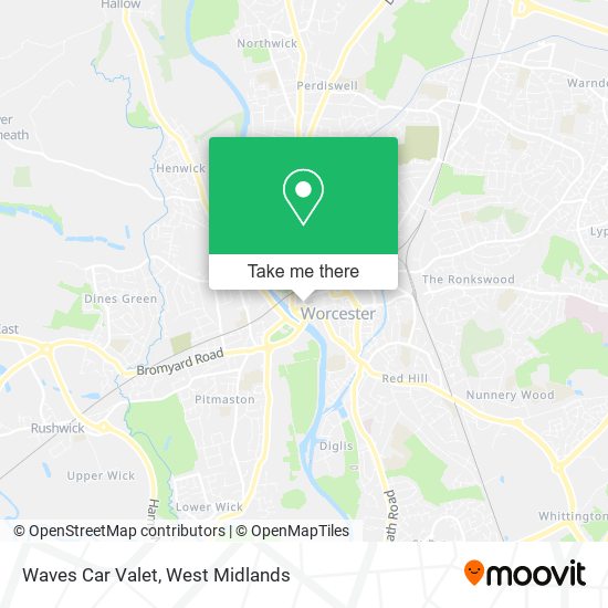 Waves Car Valet map