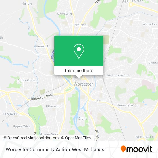 Worcester Community Action map
