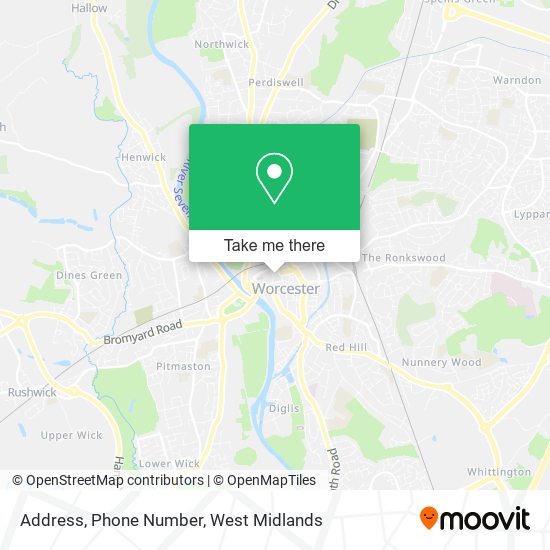 Address, Phone Number map