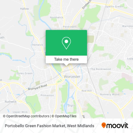 Portobello Green Fashion Market map