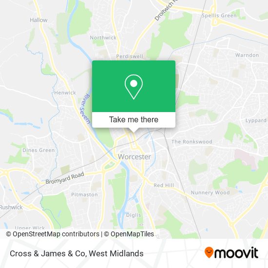 Cross & James & Co map