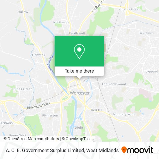 A. C. E. Government Surplus Limited map