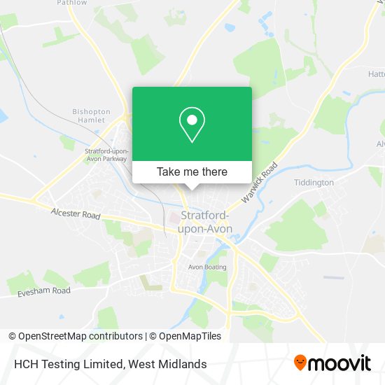 HCH Testing Limited map