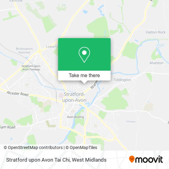 Stratford upon Avon Tai Chi map
