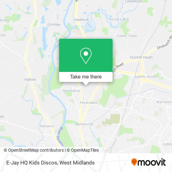 E-Jay HQ Kids Discos map