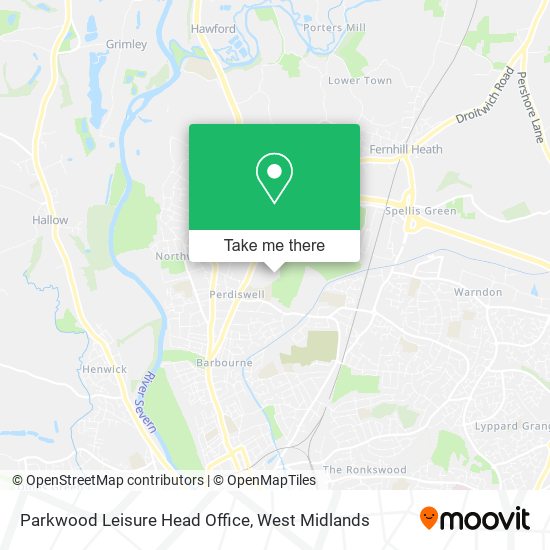 Parkwood Leisure Head Office map